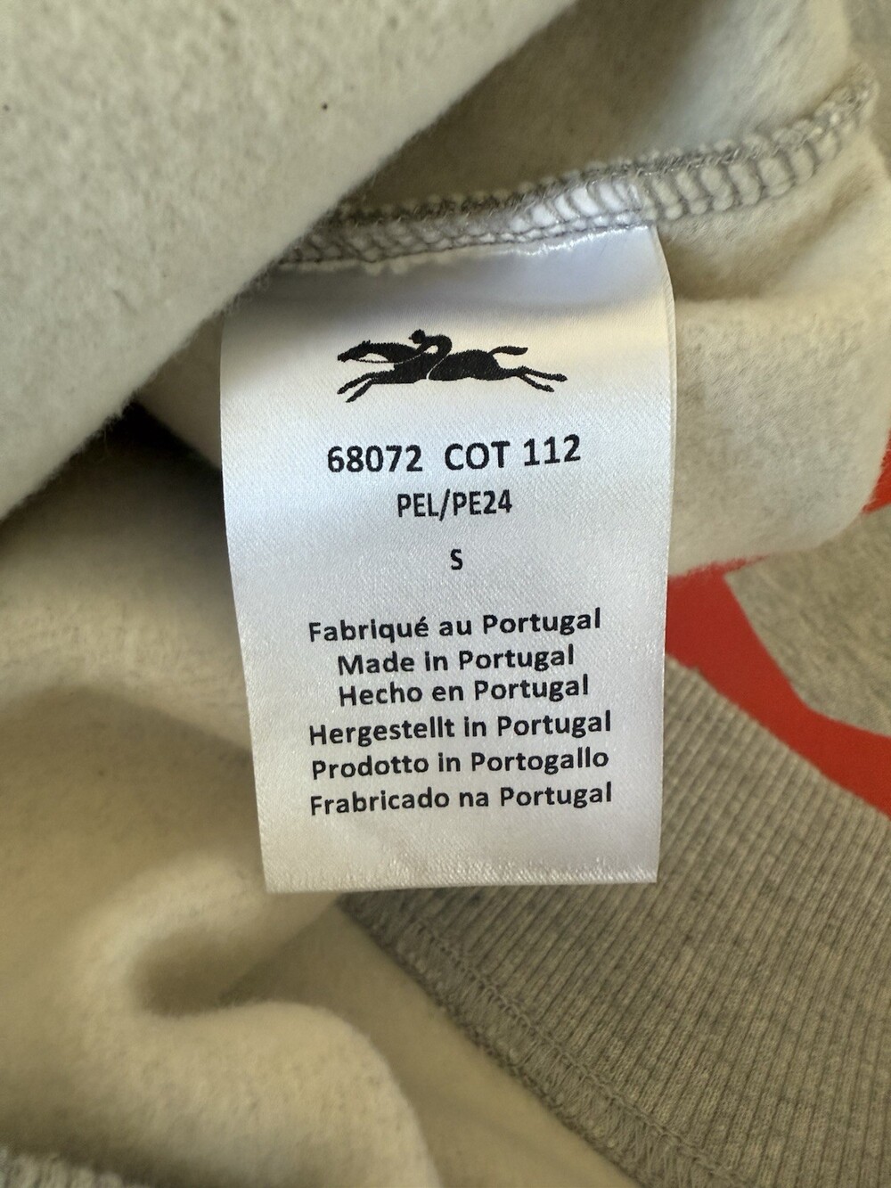 Longchamp x Robert Indiana Unisex Grey Crewneck Sweatshirt Size Small NWOT Rare - Picture 5 of 7